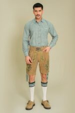 Emerald Grove German Lederhosen full front view