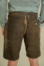 Back leather detail of Hunter Forge Traditional Lederhosen