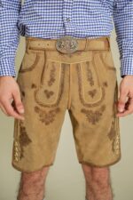 Front embroidery detail of Sandstone Valley Heritage Lederhosen