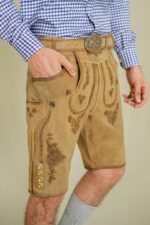 Side embroidery detail of Sandstone Valley Heritage Lederhosen
