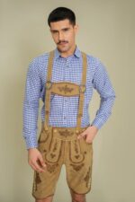 Sandstone Valley Heritage Lederhosen with traditional suspenders