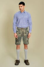 Silver Stag Authentic Lederhosen full front view