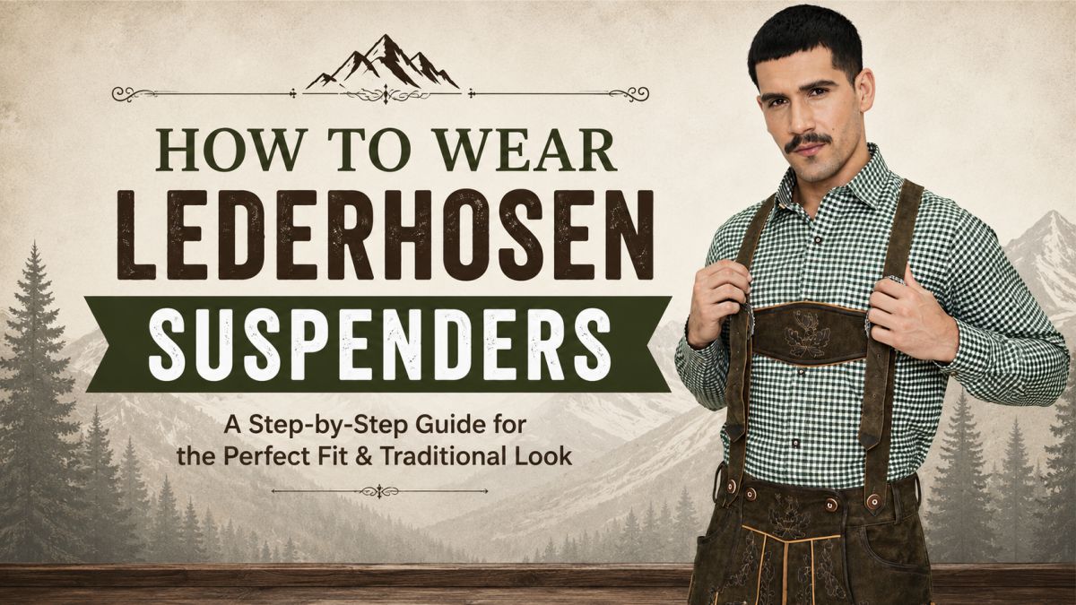 How to wear Lederhosen suspenders step-by-step guide